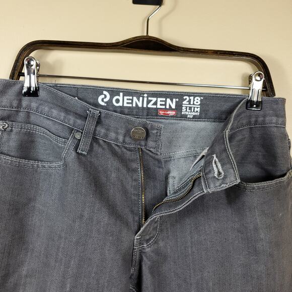 Denizen Levi's Straight Fit Slim Jeans Gray Wash Size 32x30 - Picture 8 of 9